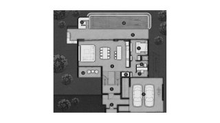 Планировка виллы 4 спальни в ЖК Clover Residence № 11014