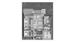 Villa floor plan, 4 bedrooms in Clover Residence No. 11015