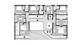 Villa floor plan, 6 bedrooms in Clover Residence No. 11018